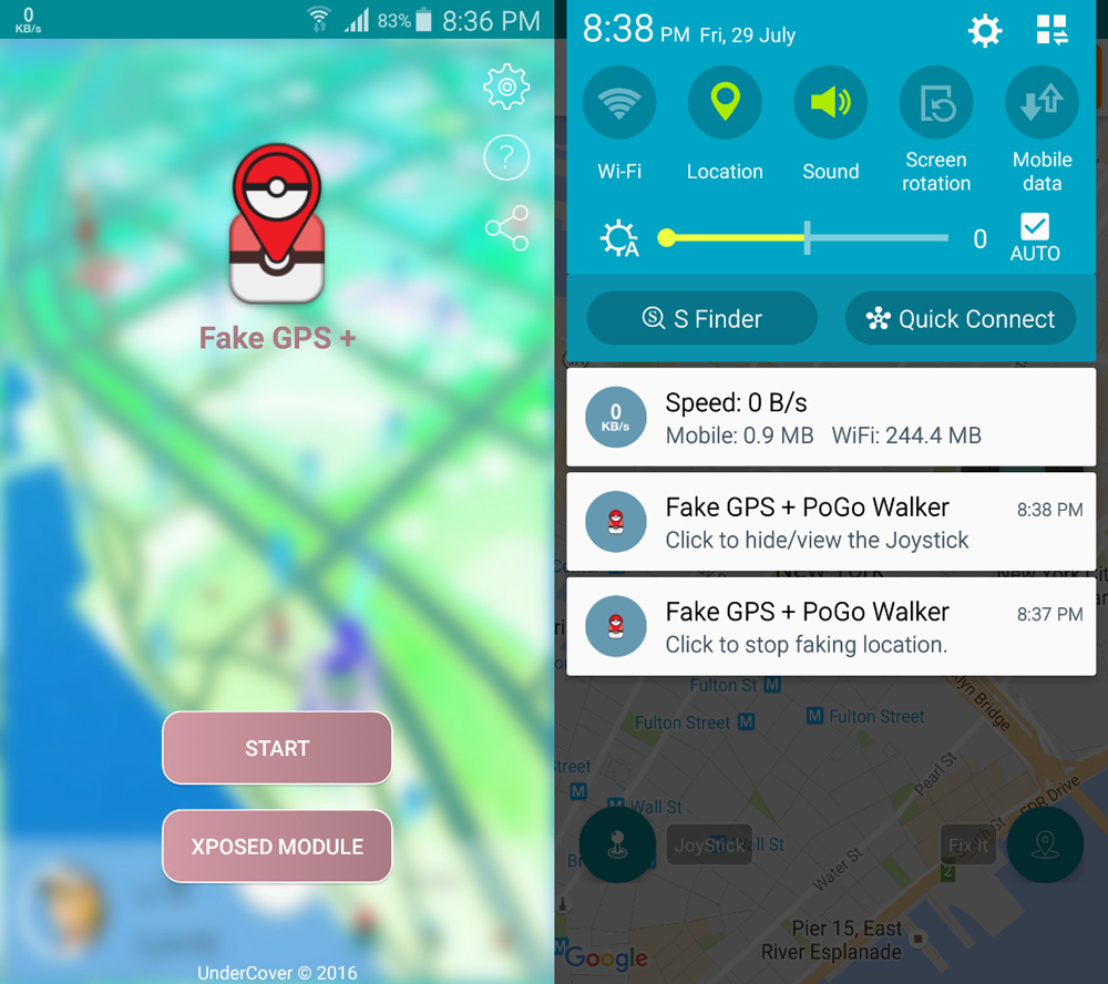 PokemonGo Joystick Fake GPS