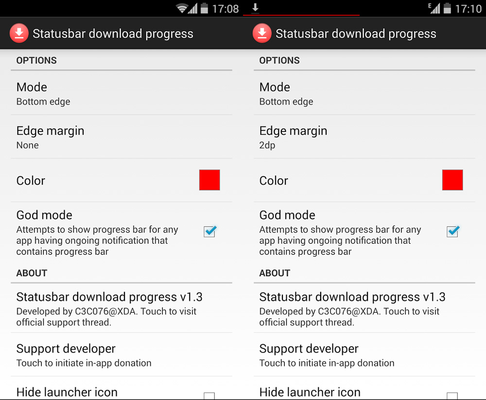 Xposed框架模块 - Statusbar Download Progress(状态栏下载进度条)